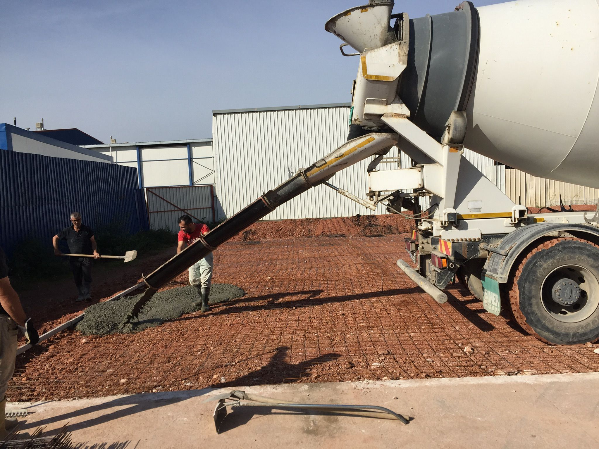 Bursa saha betonu döküm