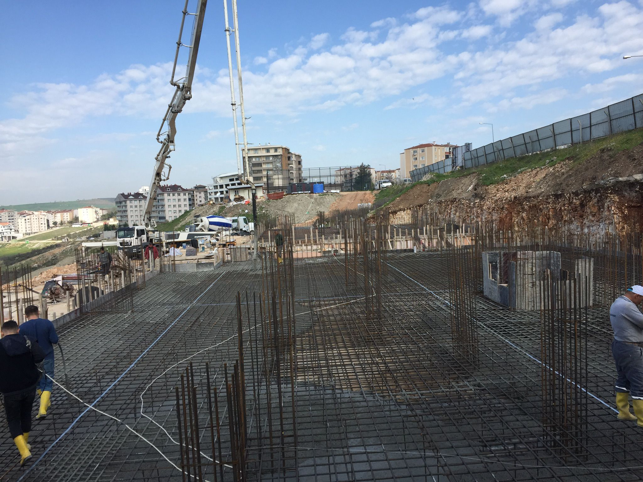 Bursa temel beton döküm